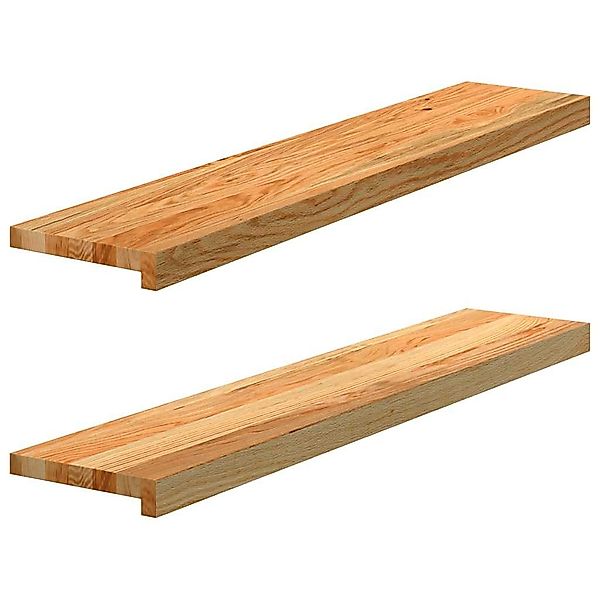 vidaXL Stufenmatte Fensterbänke 2 Stk. Hellbraun günstig online kaufen