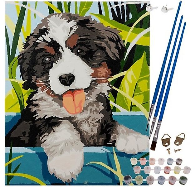 MAALEO Malen nach Zahlen Malen nach Zahlen Set 40x30cm - Hundezauber auf Le günstig online kaufen