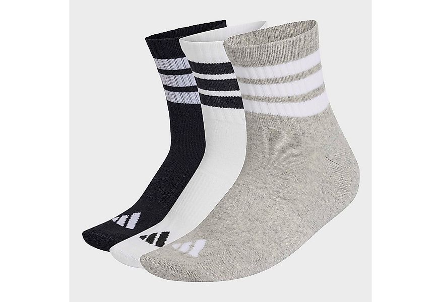 adidas Performance Funktionssocken 3 STREIFEN CUSHIONED SPORTSWEAR MID CUT, günstig online kaufen