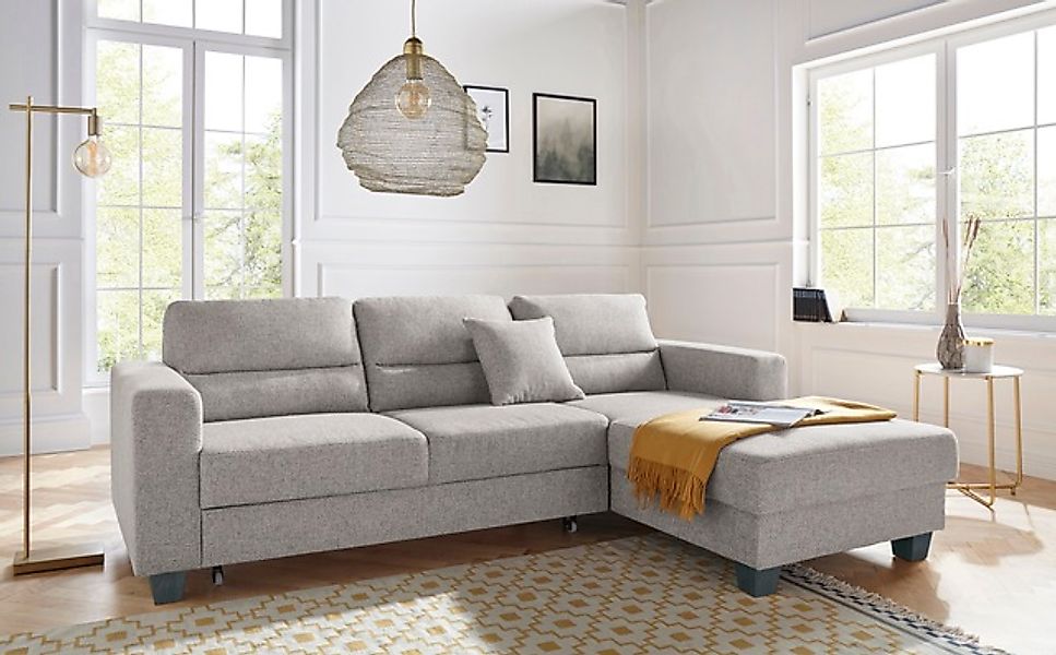 TRENDMANUFAKTUR Ecksofa »Chamber, zeitlos & modern, hoher Sitzkomfort, Brei günstig online kaufen