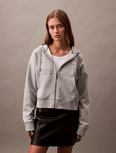 Calvin Klein Jeans Sweatjacke "MNLG FRNCH TRRY FZ B", Mit Rundhalsausschnit günstig online kaufen