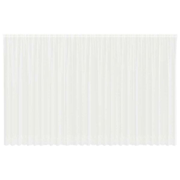 vidaXL Spitzenvorhang mit Vorhängen Weiß 750x280cm Polyester 4107837 günstig online kaufen