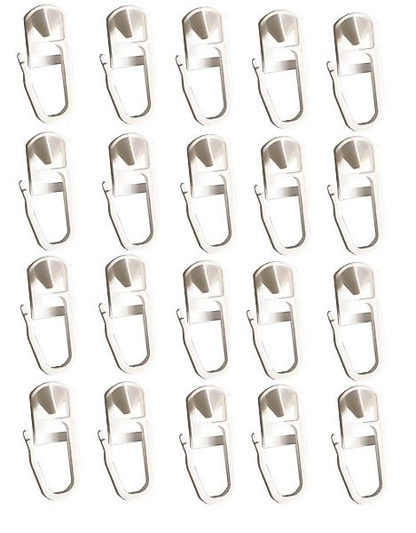 Clever-Kauf-24 Gardinengleiter Klick-Gleiter Haken 3,5-4mm 20 Stück Gardine günstig online kaufen