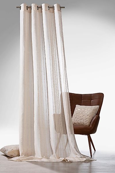 Weckbrodt Vorhang Natural Linen, Ösen (1 günstig online kaufen