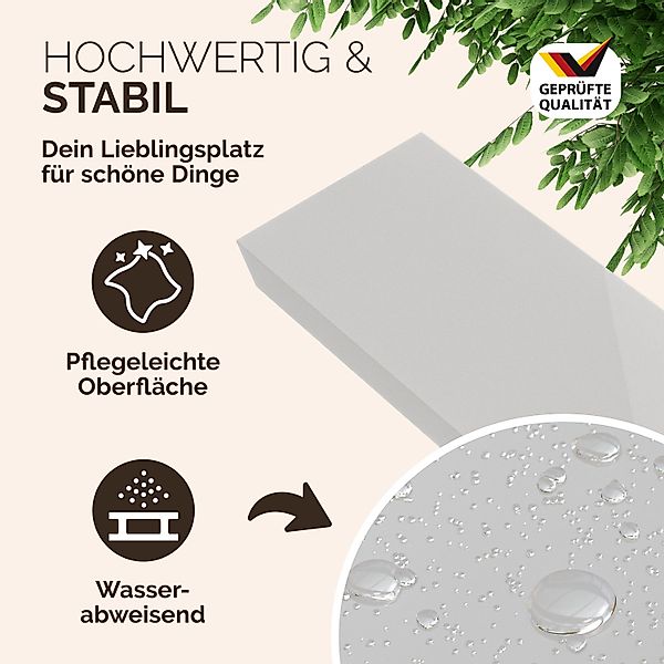 Casaria Wandboard, Weiß Hängeregal mit Halterung günstig online kaufen