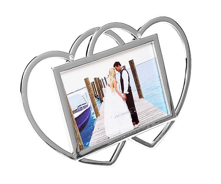Brillibrum Bilderrahmen Herz Rahmen Fotorahmen Zwei Herzen Bilderrahmen Her günstig online kaufen