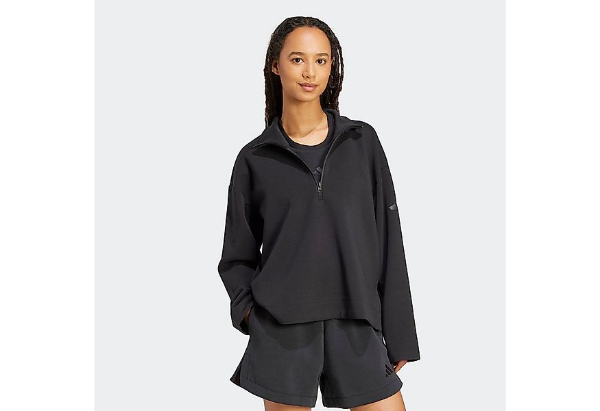 adidas Sportswear Sweatjacke SOFT LUX QUARTER-ZIP (1-tlg) günstig online kaufen