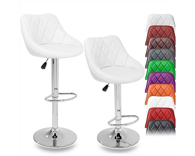 TRESKO Barhocker, 2er Set Barhocker mit Lehne - Barstuhl höhenverstellbar - günstig online kaufen