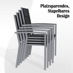 HOMALL Gartenstuhl Klappstuhl (2er Set) Aluminium günstig online kaufen