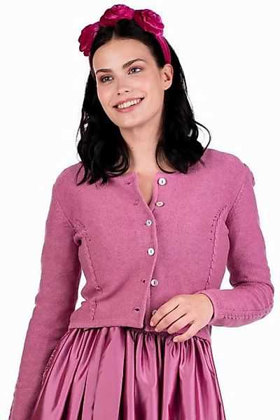 Hammerschmid Trachtenstrickjacke Trachten Strickjacke - LUGANO - beerenrosa günstig online kaufen