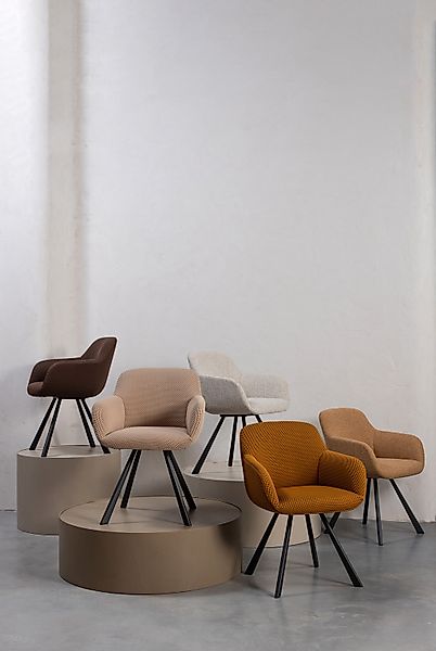 WOOOD Esszimmerstuhl »Juno«, gepolstert mit weichem Bouclé, Höhe 79 cm x Br günstig online kaufen