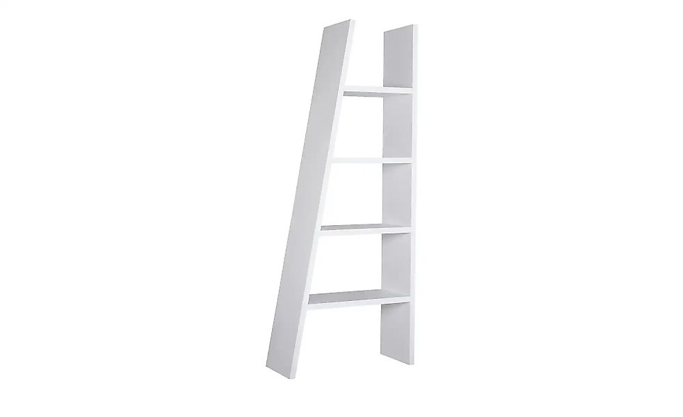 Bücherregal schräg weiß  Parone ¦ weiß ¦ Maße (cm): B: 76 H: 190 T: 33.0 Re günstig online kaufen