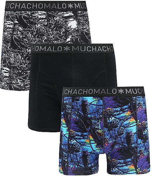 Muchachomalo Boxershorts 3er-Pack Barbwire Owl - Größe L günstig online kaufen
