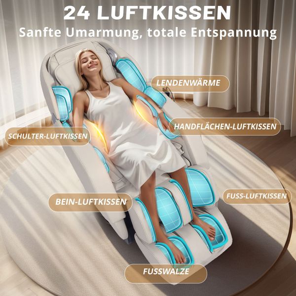 HealthRelife Massagesessel mit Zero-Gravity, 3D Shiatsu, günstig online kaufen