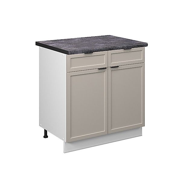 Vicco Unterschrank Fame-Line, GrauBeige/Weiß, 80 cm, günstig online kaufen