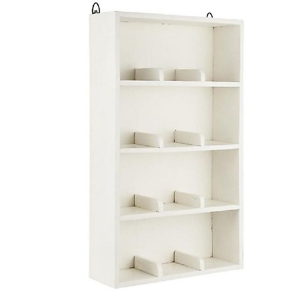 Ib Laursen Regal Ib Laursen Tassenregal Weiß mit 4 Ablagen mit Fachteilern günstig online kaufen