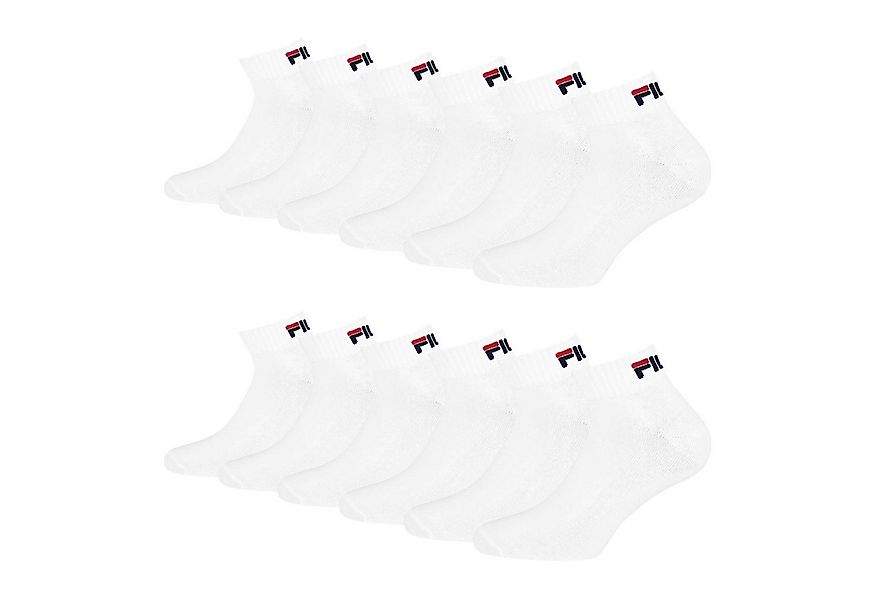 Fila Sportsocken Quarter Socken (6-Paar) mit weichem Rippbündchen günstig online kaufen