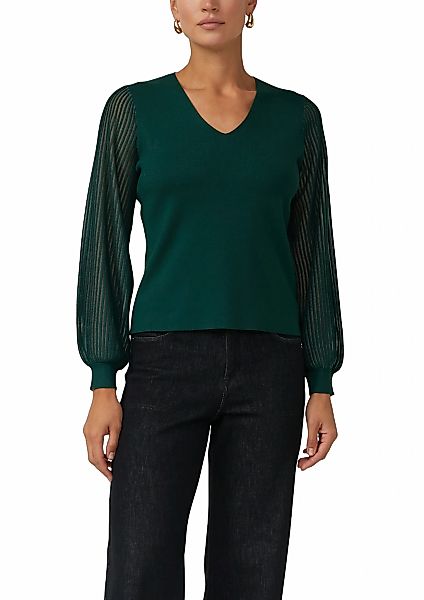 s.Oliver BLACK LABEL Strickpullover mit V-Ausschnitt günstig online kaufen