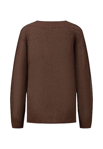 FYNCH-HATTON Kurzarmshirt PULLOVER V-NECK RIB LINEN günstig online kaufen