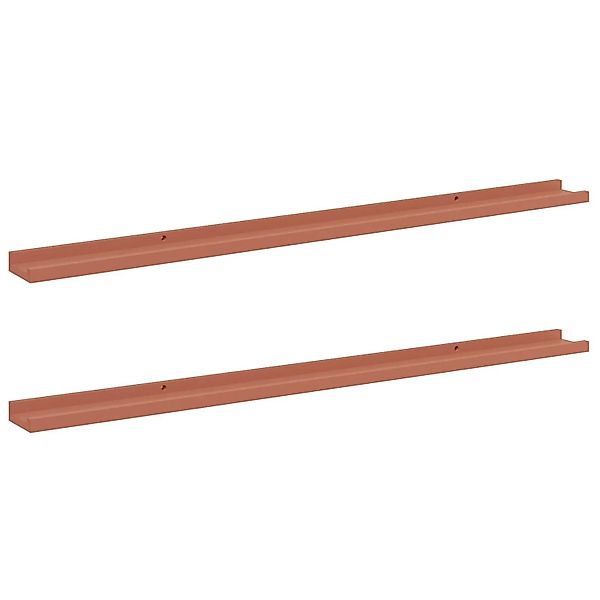vidaXL Wandregal mit Regal 2 Stk Rot 115 x 9 x 3 cm Holzwerkstoff 42020005 günstig online kaufen