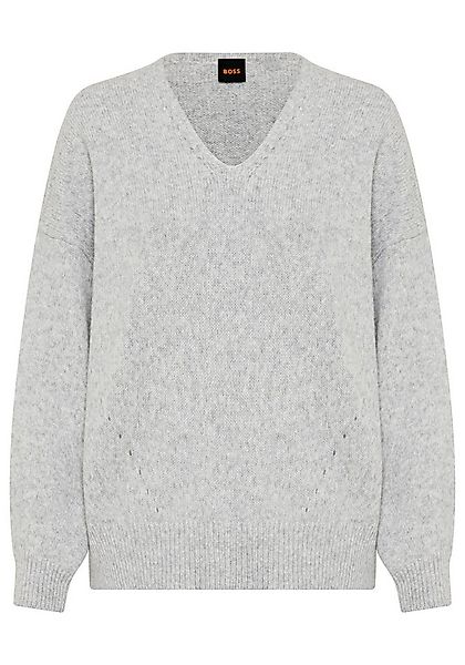 BOSS ORANGE Strickpullover Fondyssa Premium Damenmode im Relaxed Fit, V-Aus günstig online kaufen