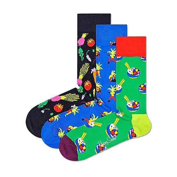 Happy Socks 3er Pack Unisex Socken - Geschenkbox, gemischte Farben günstig online kaufen