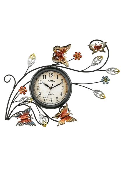 AMS Wanduhr 9446 (Quarz,Metall,antike Zeiger,Wohnzimmer,Esszimmer,Arbeitszi günstig online kaufen