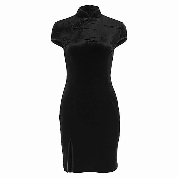 ZWY Dirndl Cheongsam-Kleid mit kurzem Saum und Schlitz Eleganz unter der So günstig online kaufen