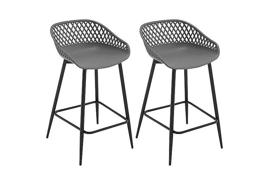 Woltu Barhocker (2 St), mit Metallbeinen, aus PP-Kunststoff, Outdoor Bar Te günstig online kaufen
