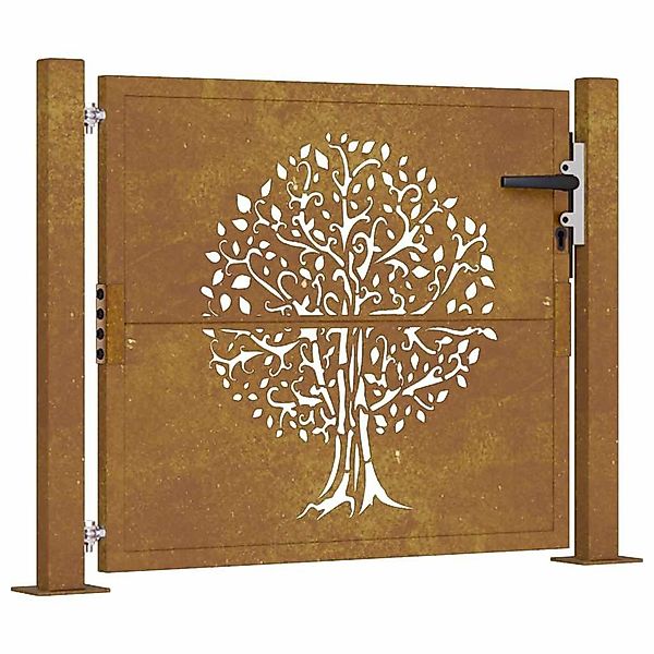 vidaXL Gartentor Gartentor 105x80 cm Cortenstahl günstig online kaufen