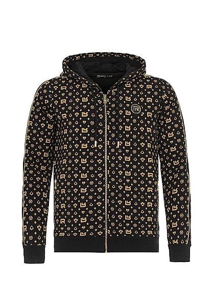 RedBridge Kapuzensweatjacke Sweat Kapuzenjacke Reißverschluss Allover günstig online kaufen