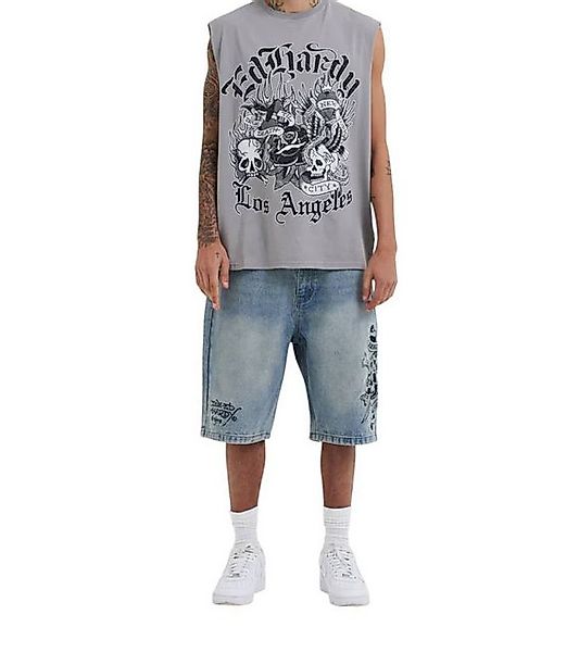 Ed Hardy Jeansshorts Short Jeans Ed Hardy Death or Glory blue günstig online kaufen