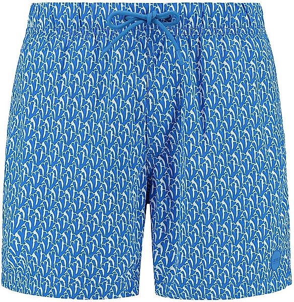 Shiwi Badeshorts Nick Wavy Coral Blau - Größe L günstig online kaufen