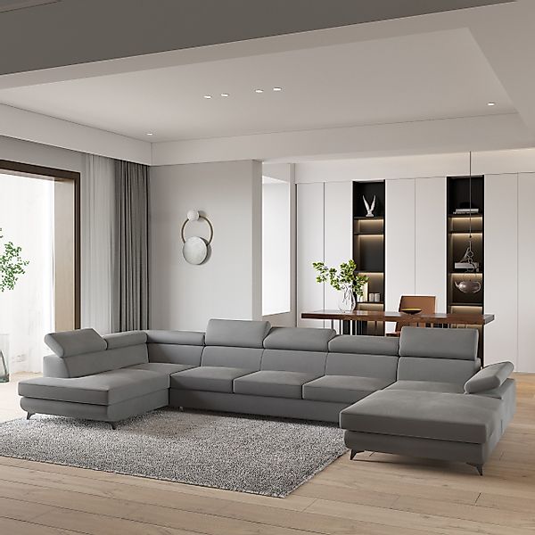 Masseno Ecksofa MONTIVA mit Schlaffunktion U-Form, günstig online kaufen