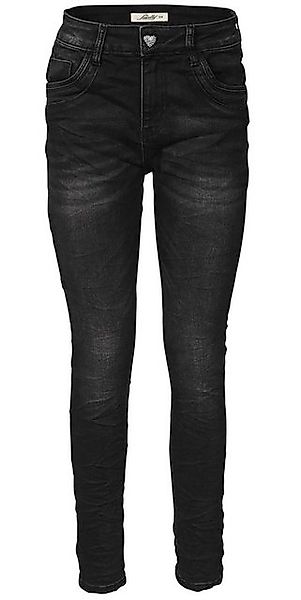Jewelly Regular-fit-Jeans Jeans, Schwarze Stretch Jeans günstig online kaufen