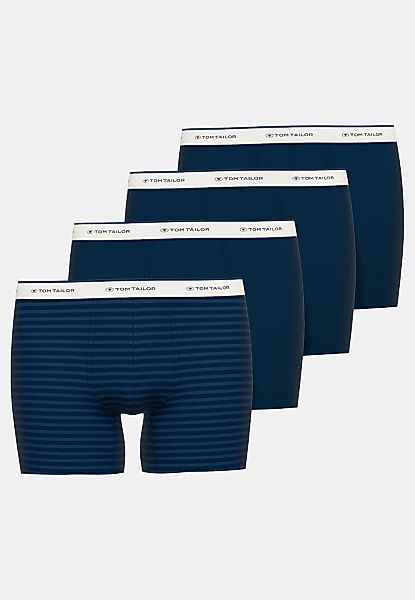 TOM TAILOR Boxershorts, (4er Pack), Logobund, längeres Bein günstig online kaufen