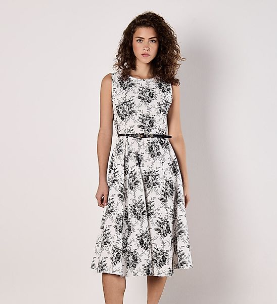 Apricot Midikleid, (abnehmer Gürtel) günstig online kaufen