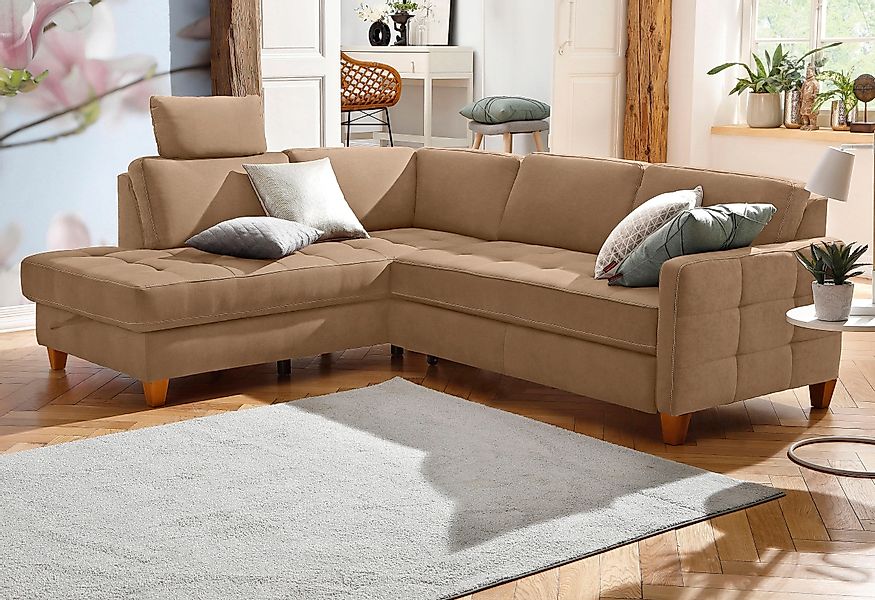 Home affaire Ecksofa Earl L-Form, wahlweise günstig online kaufen