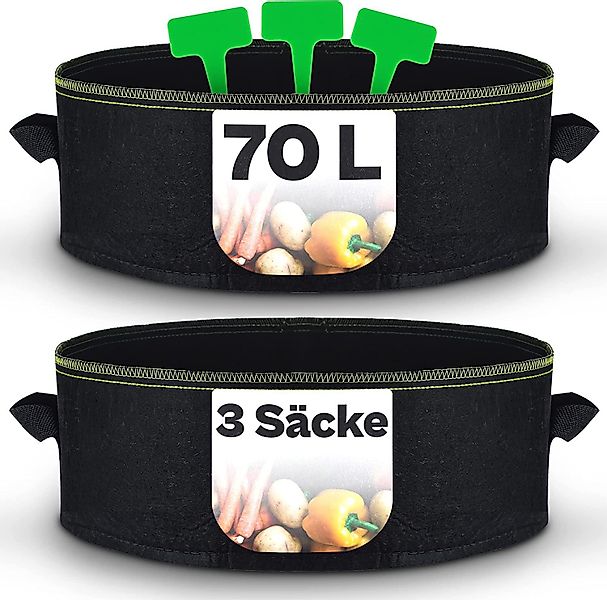 Praknu Pflanzkübel Hochbeet Pflanzsack Groß 3x günstig online kaufen