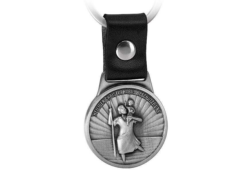 FABACH Schlüsselanhänger Christophorus am Lederband - Schutzpatron für Auto günstig online kaufen