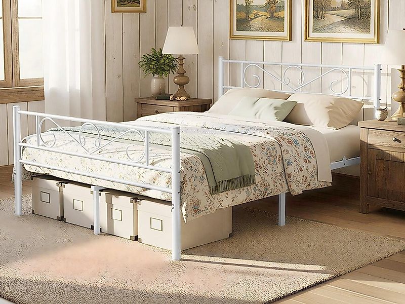 VASAGLE Bettgestell (1-tlg), aus Metall, Bettrahmen, hochtragfähig, in 5 Gr günstig online kaufen