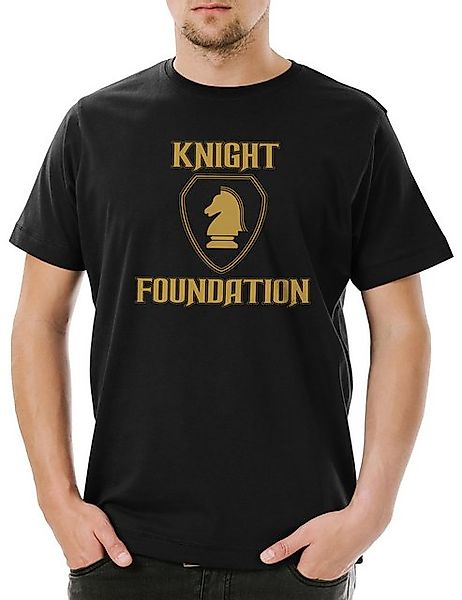 Urban Backwoods Print-Shirt Black Knight Foundation Logo Herren T-Shirt Tv günstig online kaufen