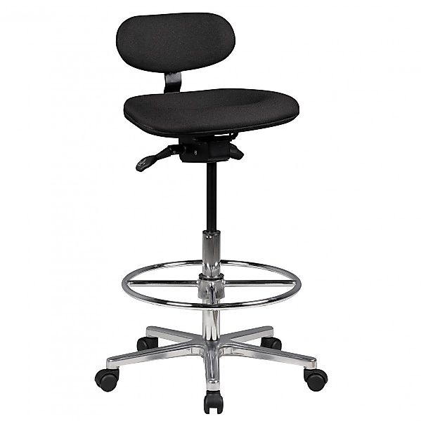FINEBUY Arbeitshocker FB41713 (Stoff Schwarz 120 günstig online kaufen