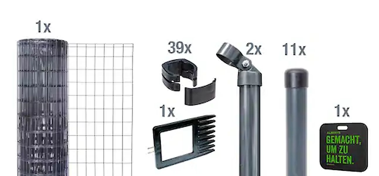 Alberts Schweißgitter "Fix-Clip Pro", Höhe: 80-150cm, Gesamtlänge: 10 und 2 günstig online kaufen
