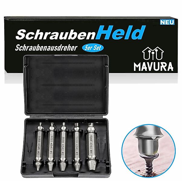 MAVURA Gewindebohrer SchraubenHeld Schraubenausdreher Set Linksausdreher günstig online kaufen