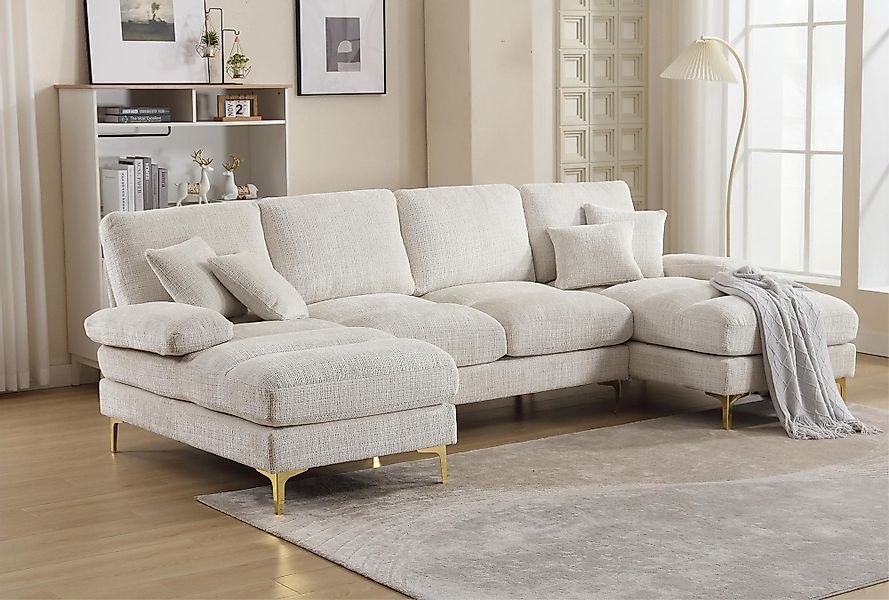 LVHOM Loungesofa mit Ottomane, 272x136x88 cm günstig online kaufen