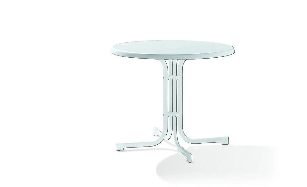 Sieger Klapptisch   ¦ weiß ¦ Maße (cm): B: 85 H: 72  Ø: 85 Garten > Gartenm günstig online kaufen