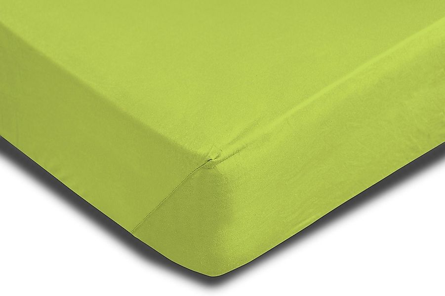 One Home Spannbettlaken, Jersey, Gummizug: rundum, (1 Stück), Baumwolle wei günstig online kaufen