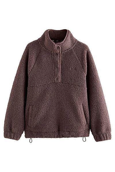 self Fleecejacke Self. Borg-Pullover mit Druckknopfausschnitt (1-St) günstig online kaufen