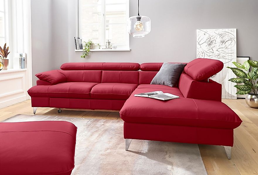 COTTA Ecksofa "Caluso L-Form", mit Kopfteilverstellung, wahlweise mit Bettf günstig online kaufen